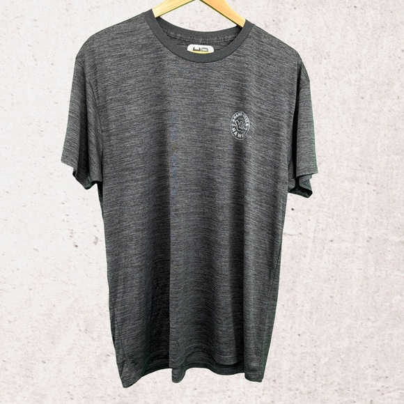 Heathered Gray Short Sleeve Tee with Crew Neck - Picture 1 of 3